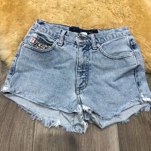 Guess vintage cut out shorts
